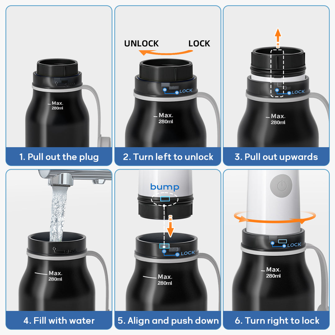 SAMODRA Portable Travel Bidet, Electric Bidet with 3 Spray Modes, IPX7 Waterproof ＆ Rechargeable, Mini Bidet Toilet Water Sprayer for Personal Hygiene, Postnatal Care, Perineal & Hemorrhoid