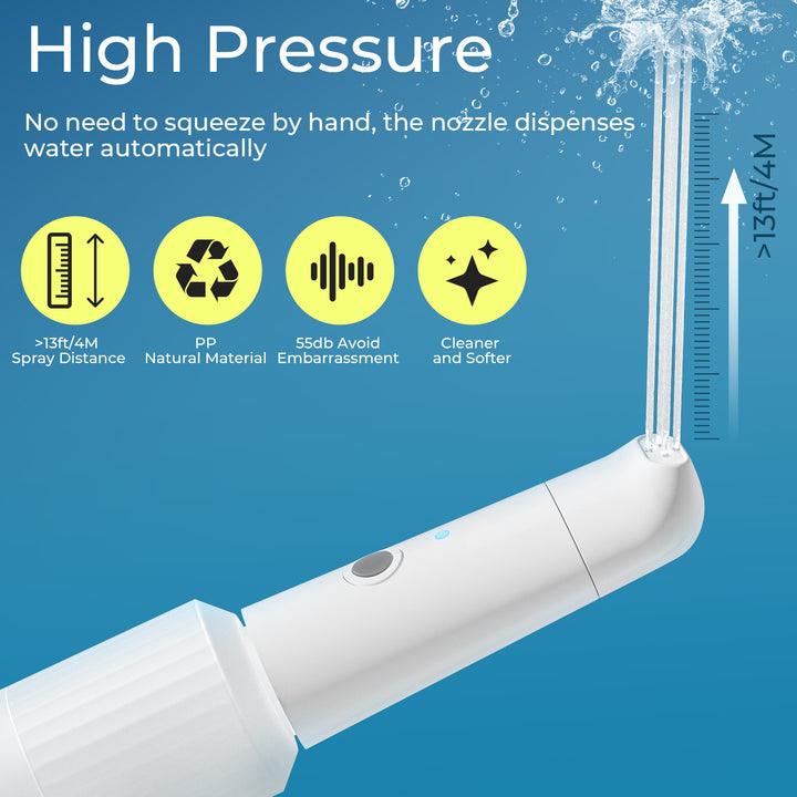 SAMODRA Portable Travel Bidet, Electric Bidet Sprayer 12.3oz/350mL, IPX7 Waterproof ＆ Rechargeable, Mini Bidet Toilet Water Spray for Personal Hygiene Cleaning, Postnatal Care, Perineal & Hemorrhoid Treatment