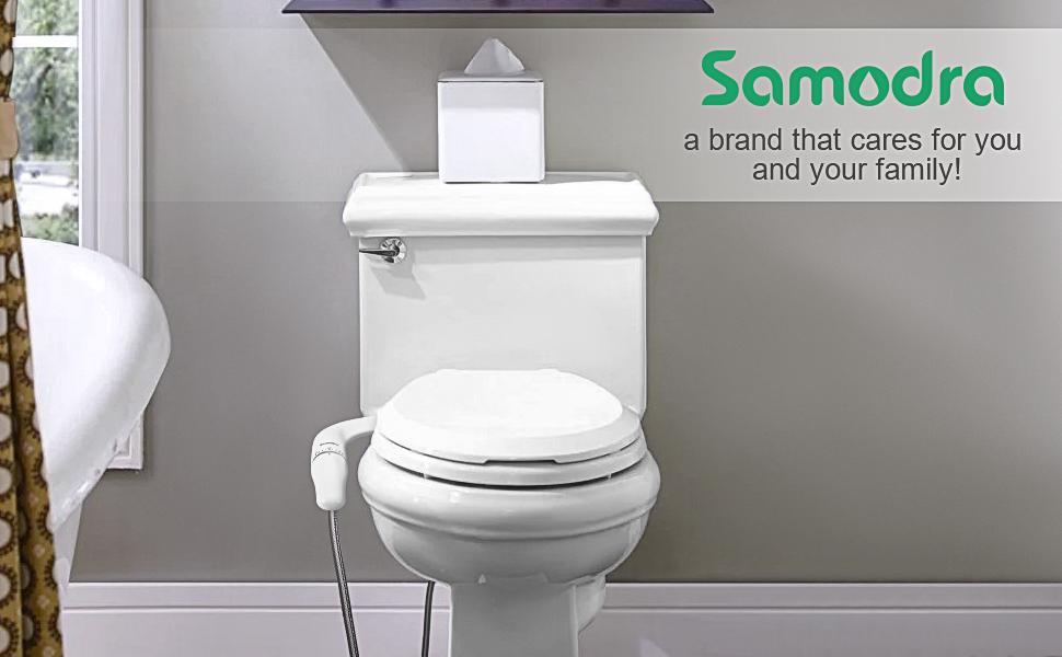 SAMODRA Non-electric Cold Water Bidet Toilet Seat Attachment with Pressure  Contr