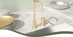SAMODRA Kitchen Sink Soap Dispenser, Brass Pump Head Chrome Finish Built in  Design with 39 Extension Tube Directly to Soap Bottle, No More Messy